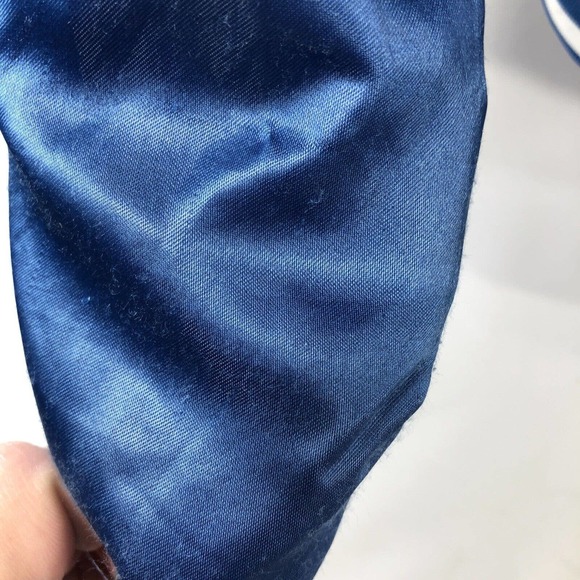 VTG GAUDET MIDDLE SCHOOL MIDDLETON VARSITY JACKET YOUTH MEDIUM SNAP BUTTON BLUE - Picture 9 of 16